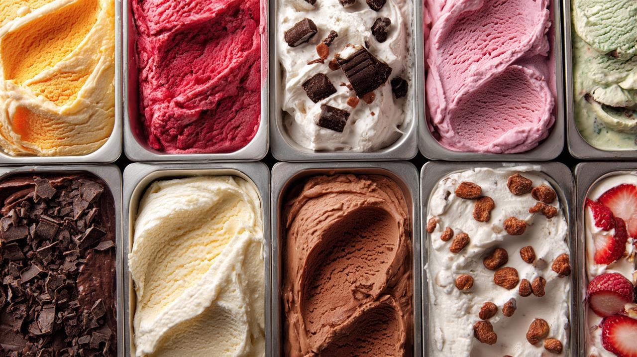 Bredt udvalg af lækre is-varianter